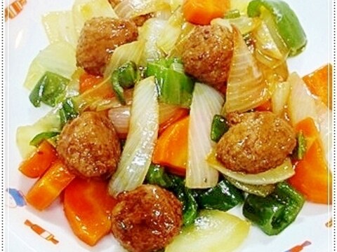 市販のミートボールで超簡単＆時短♪野菜あんかけ♡